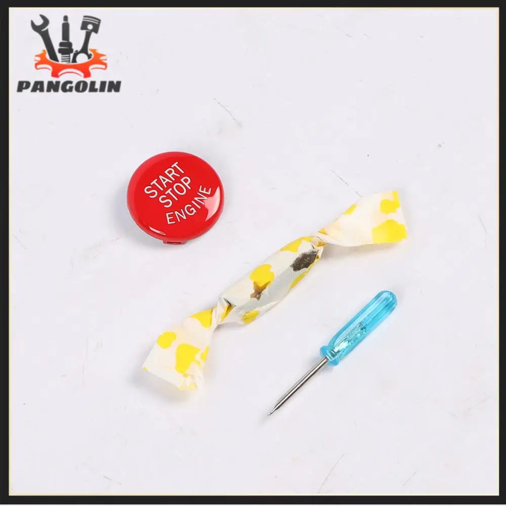 

Red Engine Start Stop Push Button Replace Cover For BMW 3 5Series E81 E87 E91 X1 Car Interior Start Push Accessories