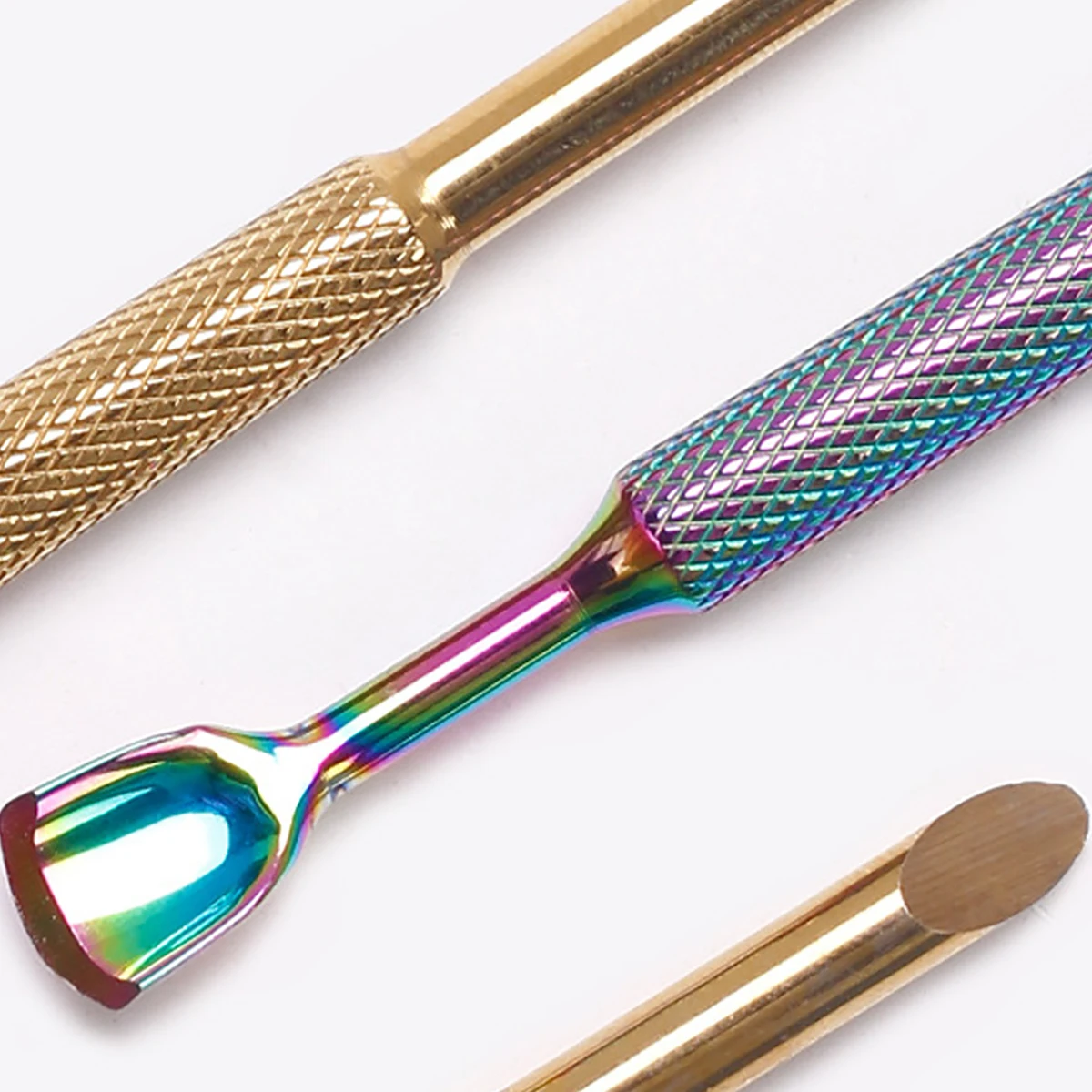 50個 100/240 #   ネイルキューティクルプッシャー自己粘着サンドフレークファイル爪のトリミング事前研磨マニキュアトリートメントツールスチールプッシュ