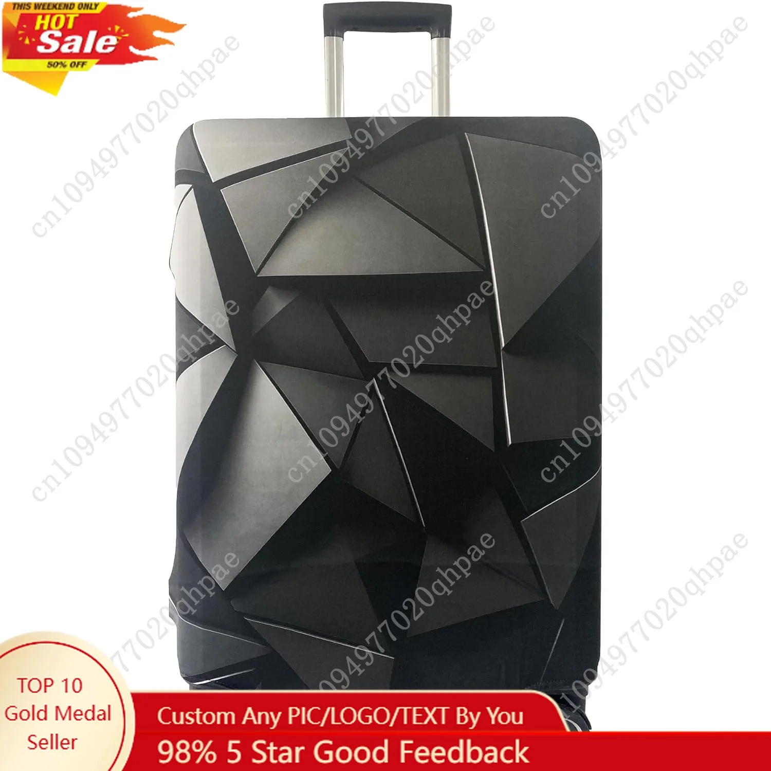 

Чехлы для багажа для чемодана, одобренные Tsa, защитная крышка для чемодана, подходит для багажа 28-30 дюймов, моющаяся эластичная эластичная защита от царапин