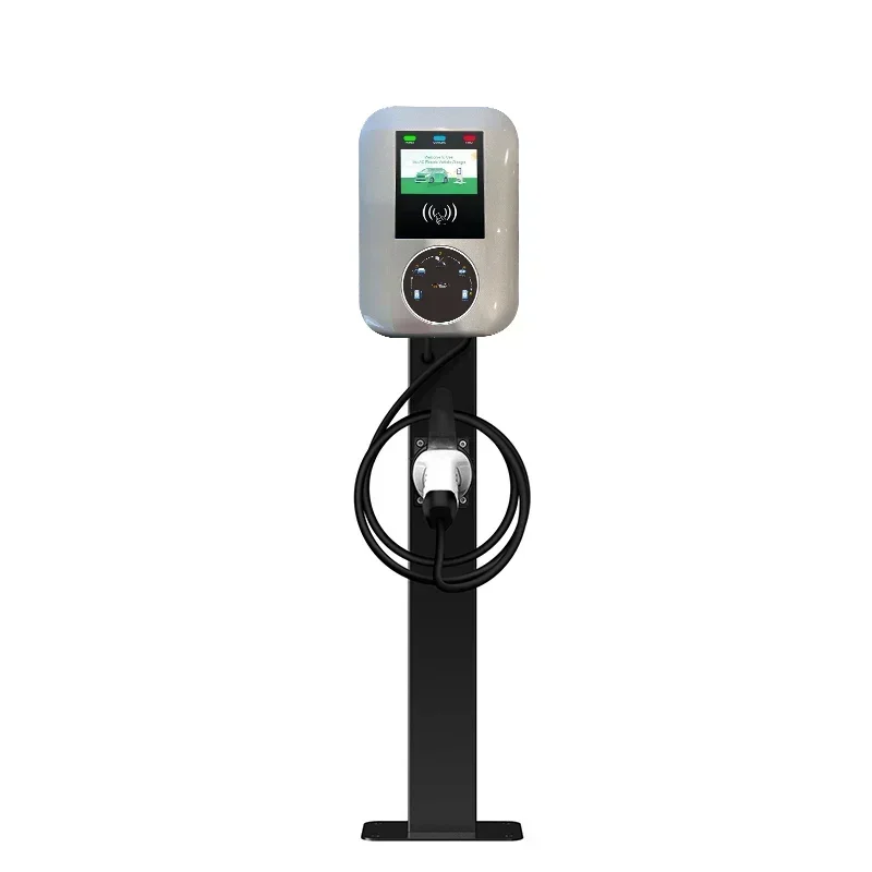 32A 3-phase OCPP 1.6J wall box 22kW electric car wall charger Electric charging station with RFID card   waterproof design