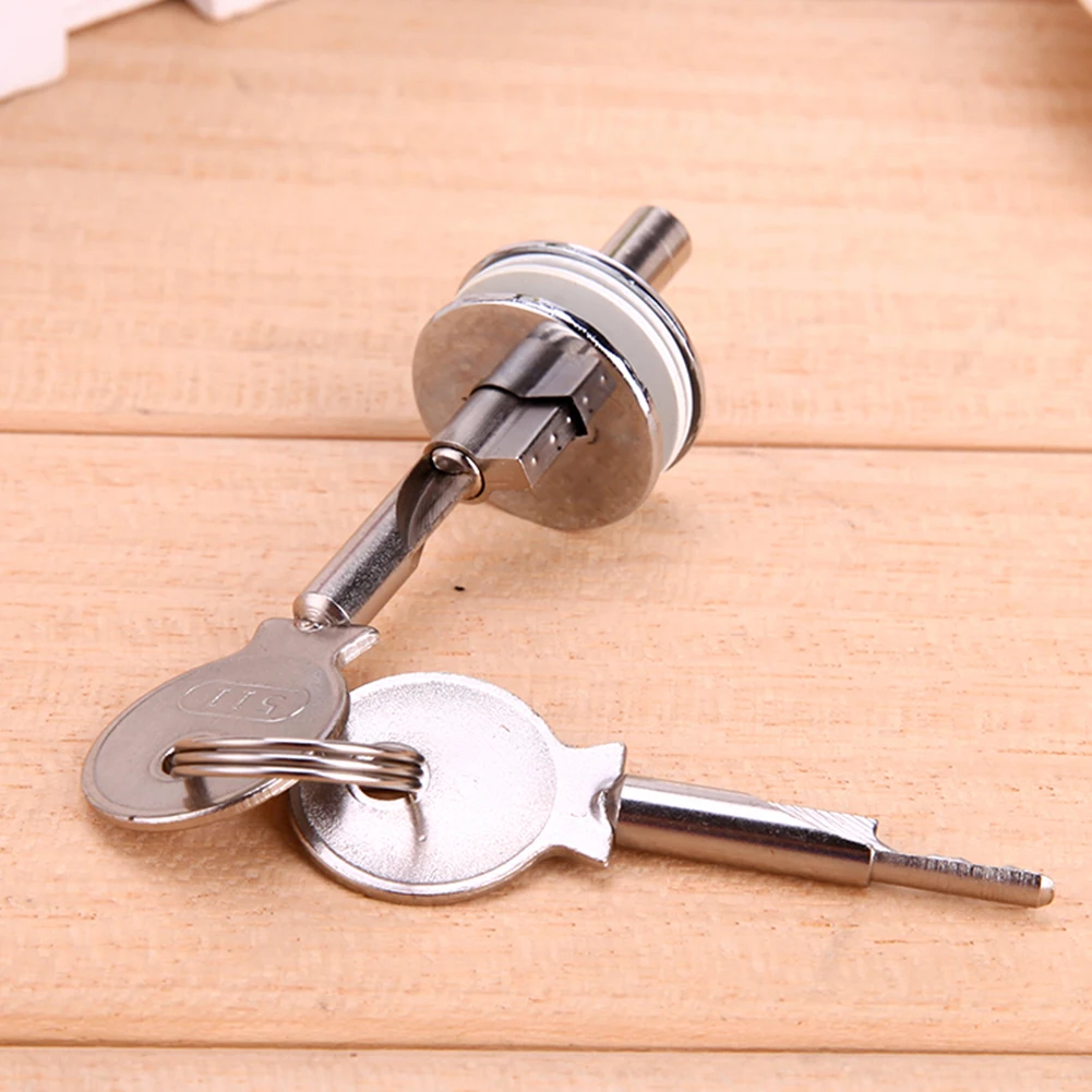 Mailholder Lock Zinc Alloy Desk Wardrobe Lock Bright Chrome Multi-function Practical Portable Hardware Accessories