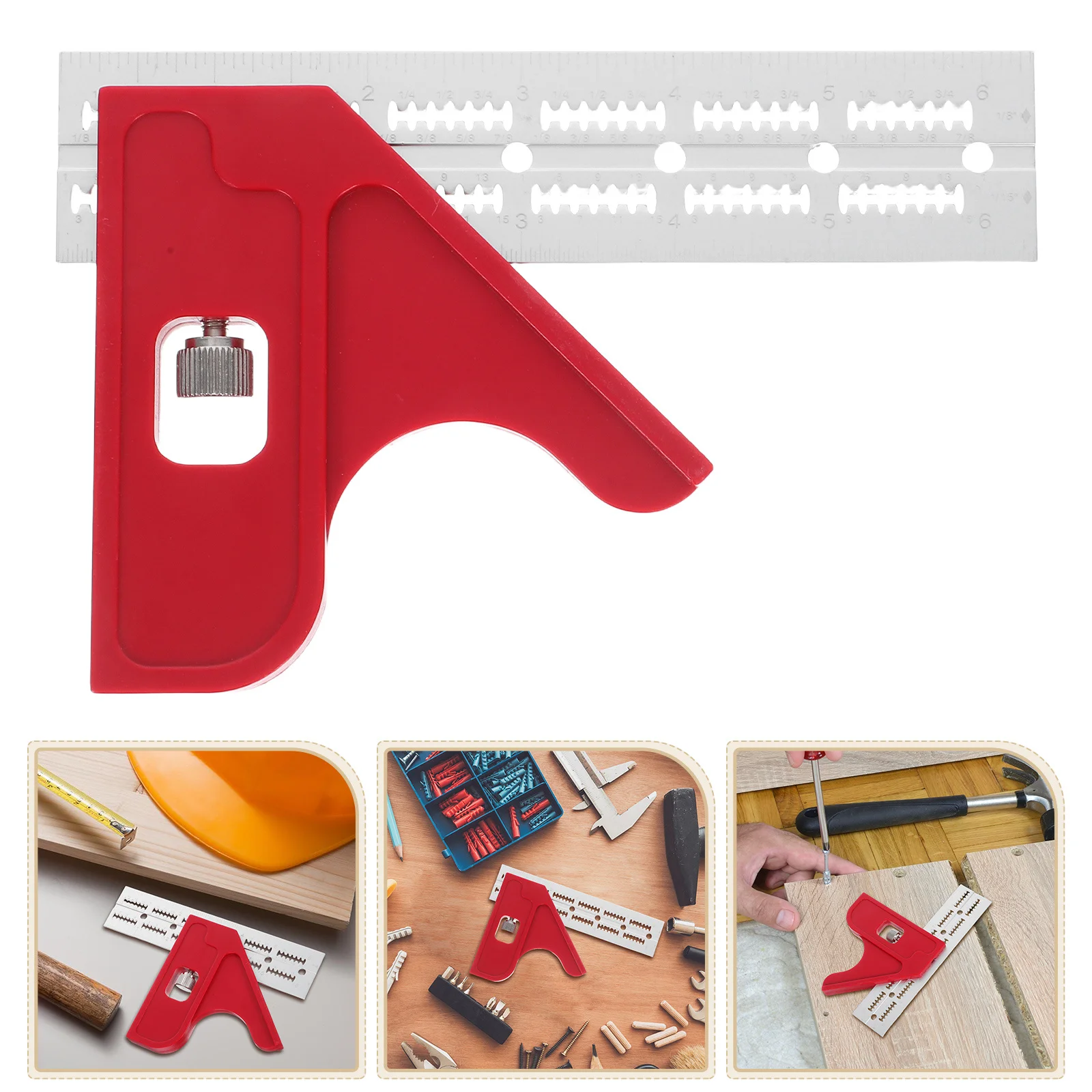 

Woodworking Ruler Aluminum Alloy Precision Angle Measuring Tool For Carpentry Construction Multifunctional Rulers Instrument