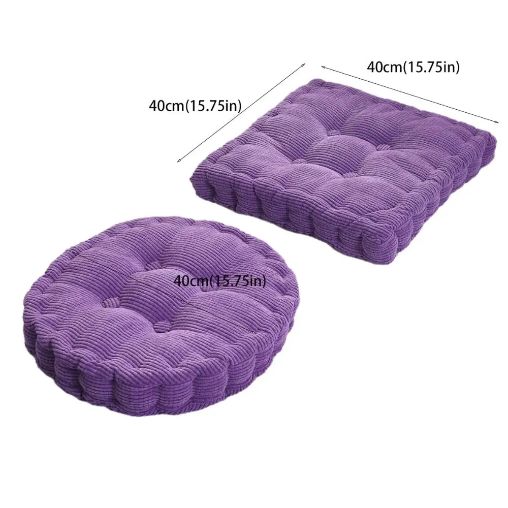 Bantal Tempat Duduk Persegi/Bantal Kursi Berumbai Bulat Alas Kursi Lembut Tebal 40Cm Bantal Sofa Gaya Jepang Siswa
