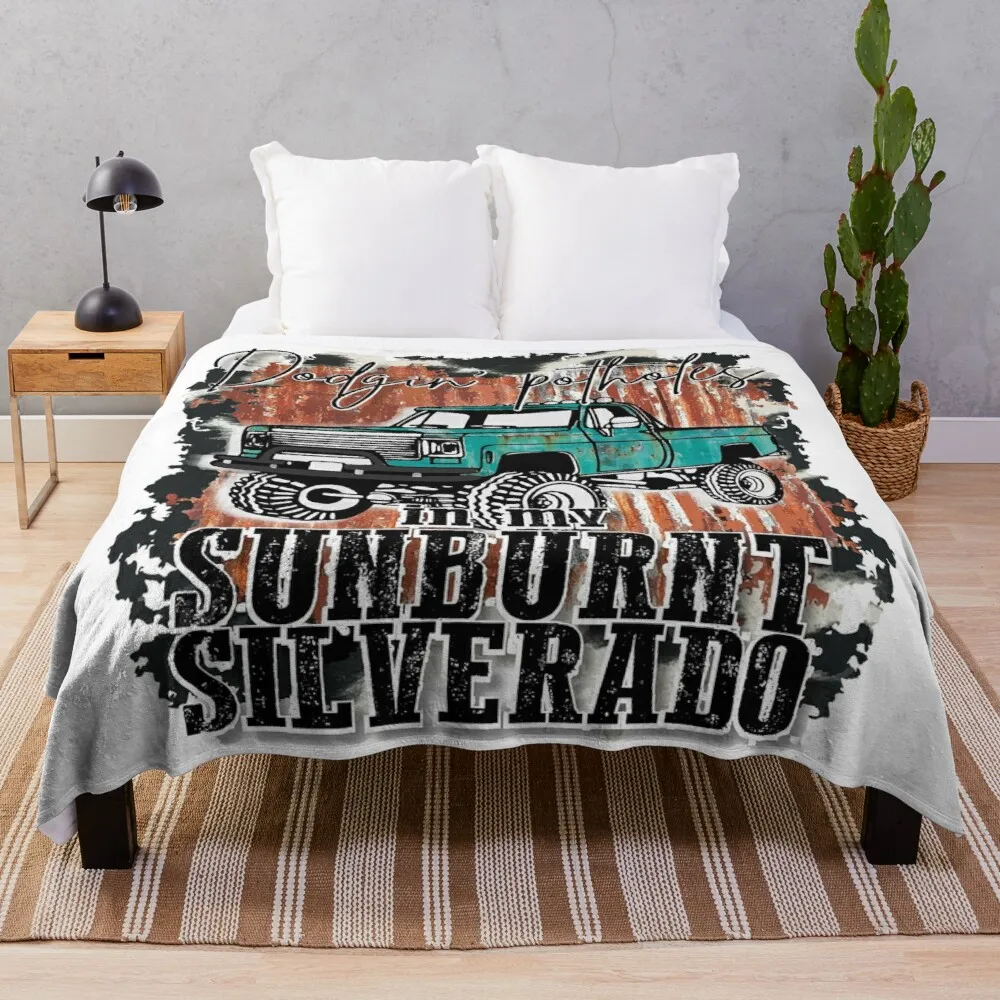 

in my sunburnt silverado Throw Blanket Fur Throw Blanket