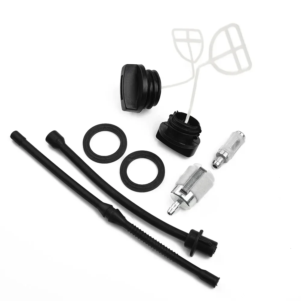 Imagem -04 - Combustível Filtro Conjunto para Chainsaw Ferramenta Tampa Gasolina Mangueira Outdoor Tubo Linha Cap Chainsaw Peças 45cc 52cc 5200 5800 58cc 4500