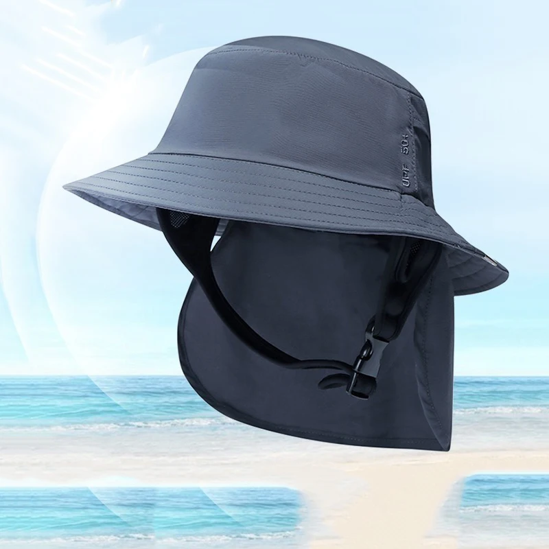 

UPF50+ Summer Riding Wide Eaves Breathable Beach Sun Protection Surf hat Sun Protection UV Mountaineering Sun Protection Sun Hat