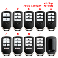 CN003136 Car Remote Control Key For Honda Fit City Greiz Jazz XRV Venzel HRV CRV 433MHz ID47Chip KR5V2X Promixity Card