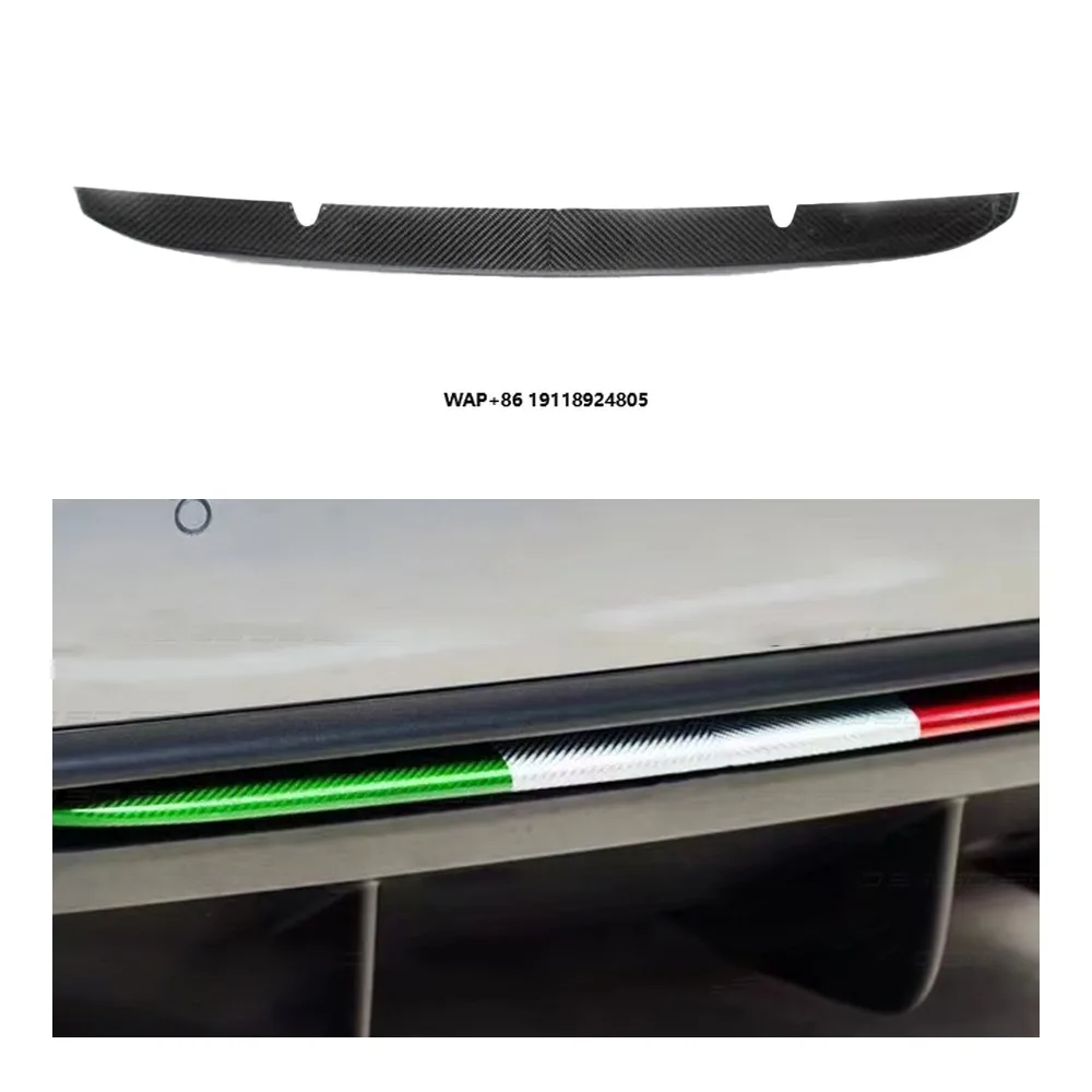

High-Quality Dry Carbon Fiber Body Kit Auto Parts Rear Bumper Trim Decoration for Giulia Quadrifoglio