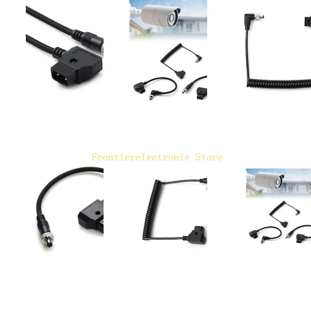 G8DB Reinforced D-TAP To DC5525 Power Cord 90 Degree Option Secure Connection