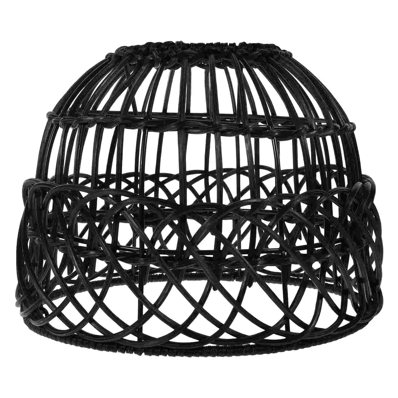 

Rattan Chandelier Lampshade Pendant Light Ceiling Hanging Decoration Wall Retro Home for Replacement Woven Shades Weaving