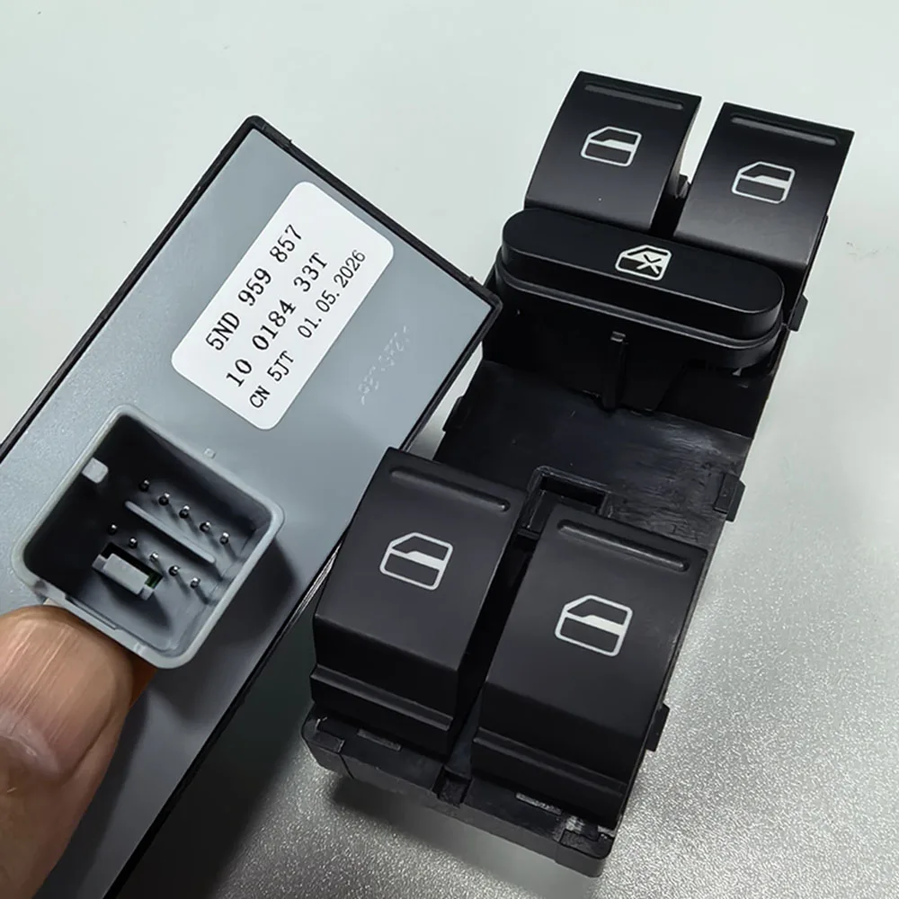 5ND959857 Power Window Master Switch Control Button For VW Jetta Tiguan Golf GTI MK5 MK6 Passat B6 CC Seat Leon MK2 5ND 959 857
