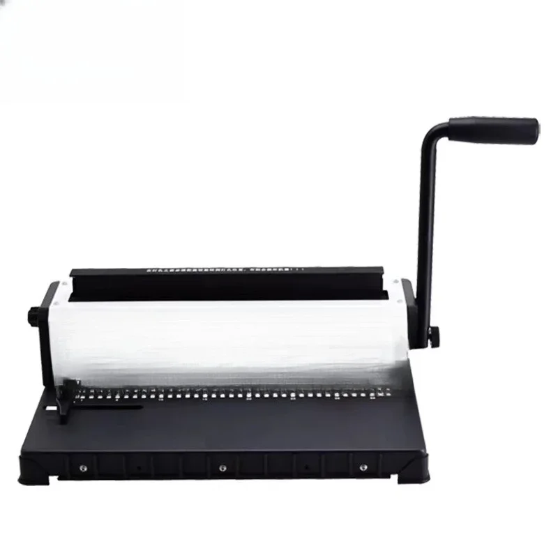 Binder Notebook 3:1 Metal Calender Double Line Book Binding Machine