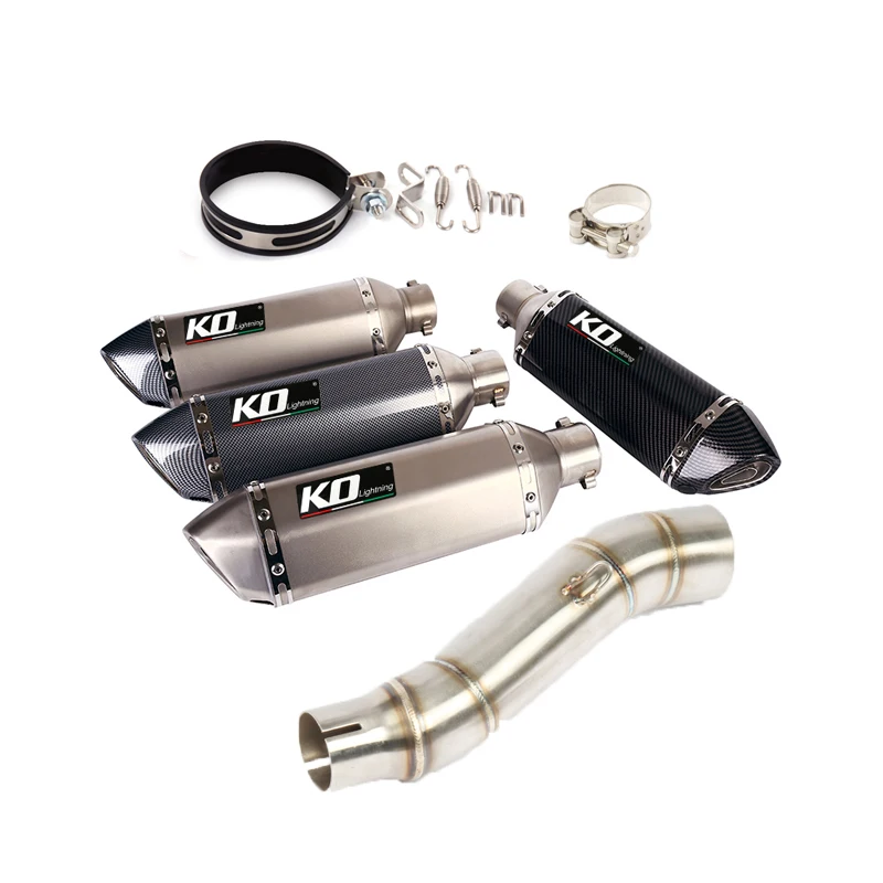 

51 мм мотоциклетный глушитель среднего звена, надеваемая стальная труба с DB Killer для Suzuki Hayabusa GSX1300R 2008-2017