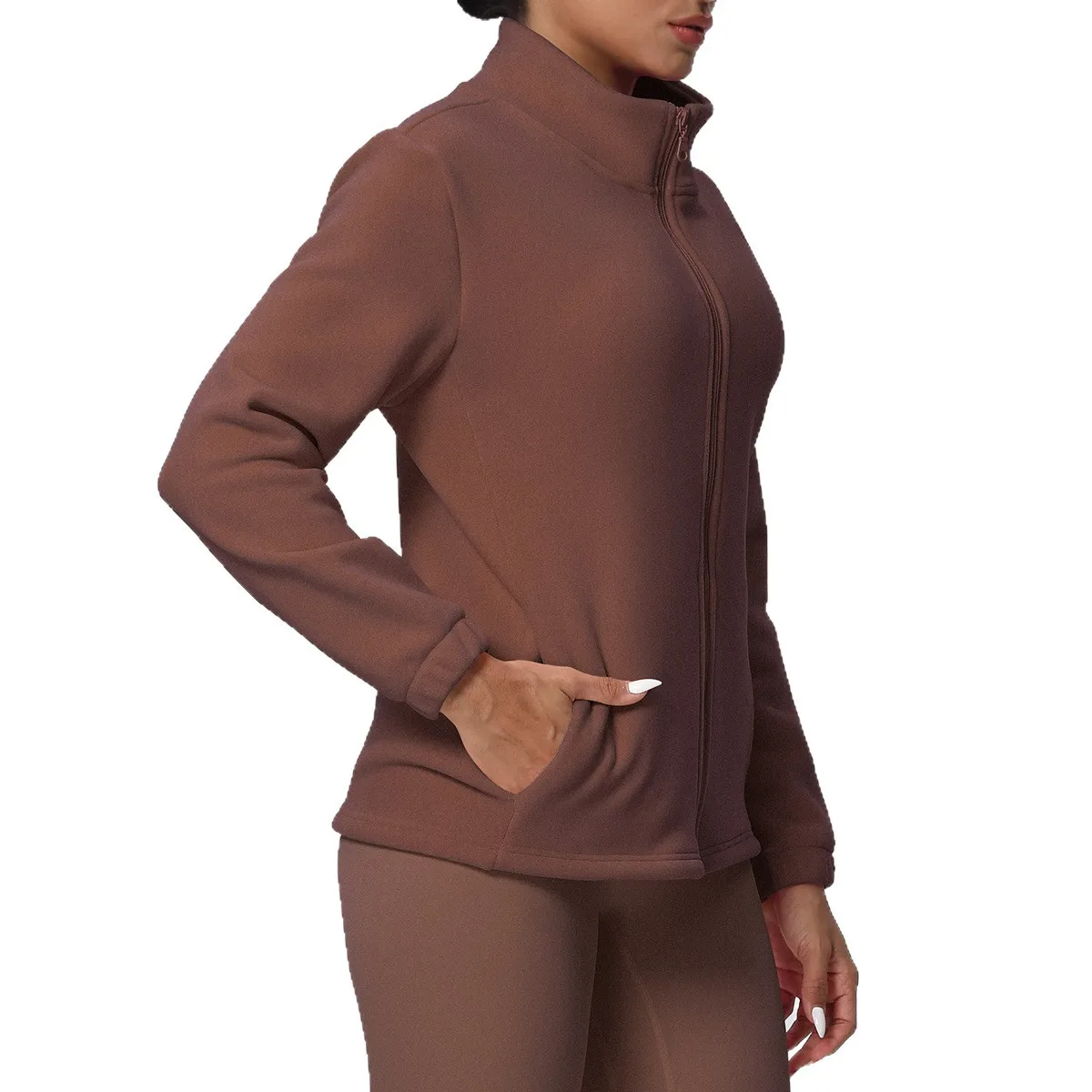 

Флисовая толстовка без шапки, женская зимняя плюшевая толстовка с заниженными плечами, обычный романтический праздничный фестиваль, сладкая толпа, круглый вырез, цветочный режим, Ins