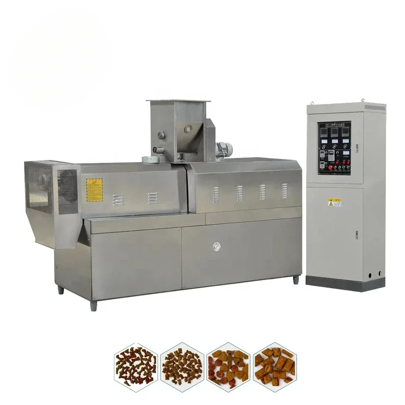 13 Years of Experience Twin Screw Extruder Automatic Pet Food Production Line Dog Food Making Machine With CE Certification