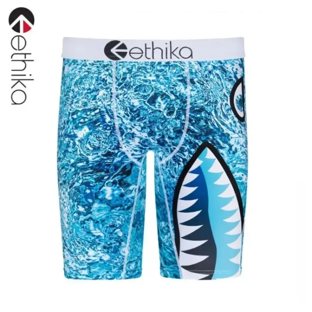 ETHIKA 2024 Men's Fashion Printed Sexy Panties Summer Casual Sports Breathable Sweating High Elastic Boxers