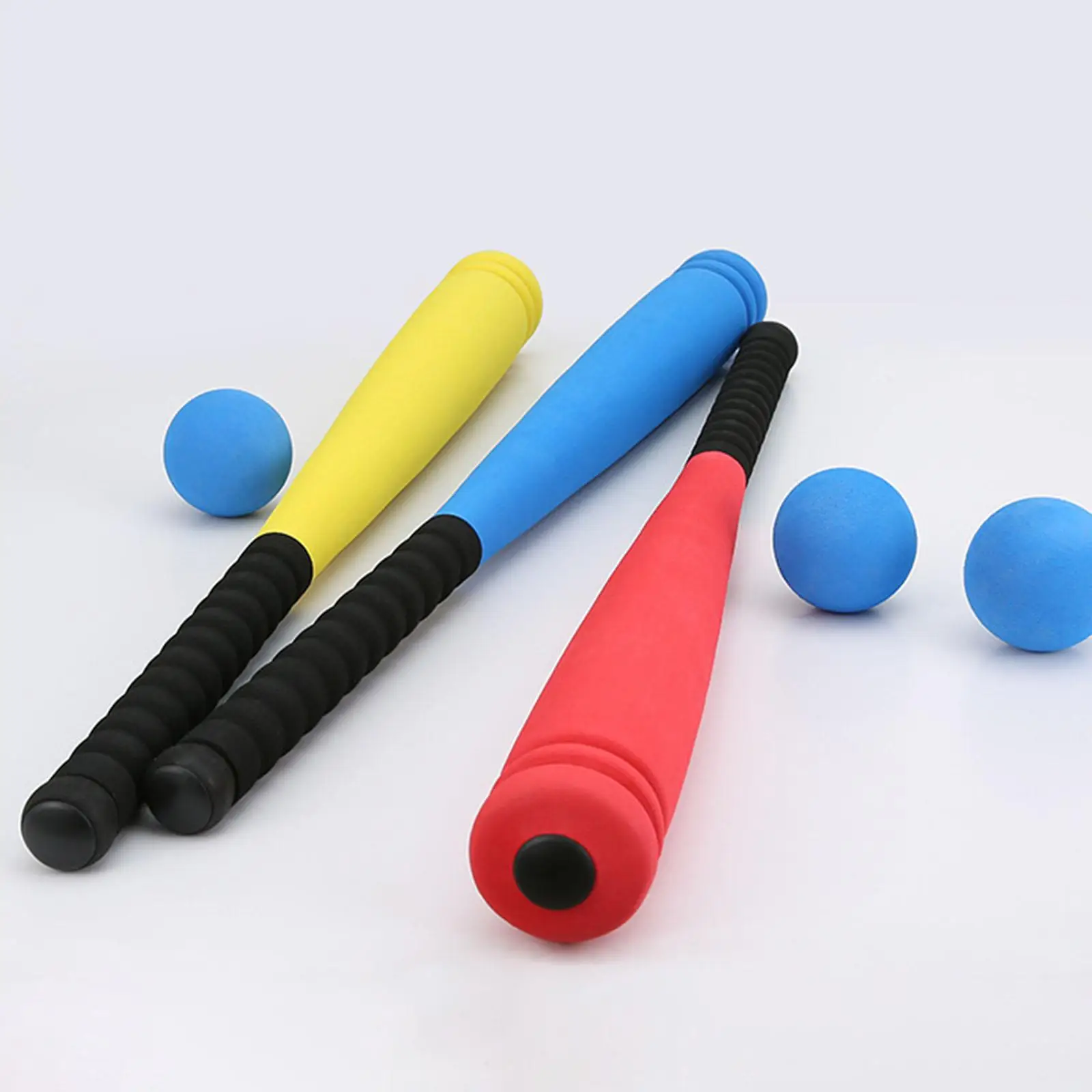 Murciélagos de béisbol de esponja, juguete de béisbol para niños con pelota, juego suave, juego para niños pequeños