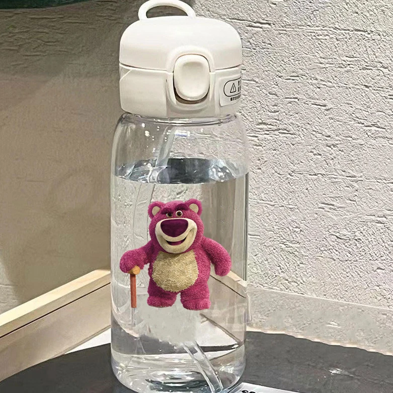 400ml/600ml Disney Toy Story Buzz przezroczysta słomka duża pojemność przenośna kempingowa sportowy kubek na wodę Fitness