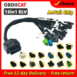 15in1 EIS ELV Gateway Test Line Platform Cables For Benz W164 W212 W221 W246 W218 W204 VVDI CGDI M-B Programmer 15 in 1