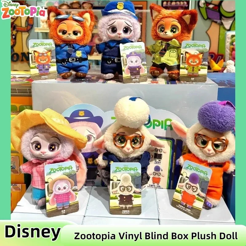 

2025 Hot Disney Zootopia Judy Rabbit Nick Fox Sheep Mystery Box Mayor Figurine Anime Toy Model Collection Blind Box Kids Gifts