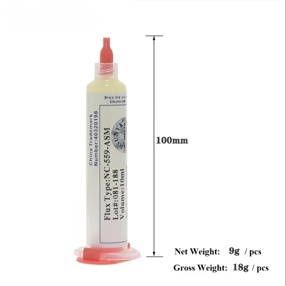 NC-559-ASM No Clean Flux Paste Kit BGA Reballing Solder Flux with Solder Wick Needles for PCB Mobile Phone Chip Repair