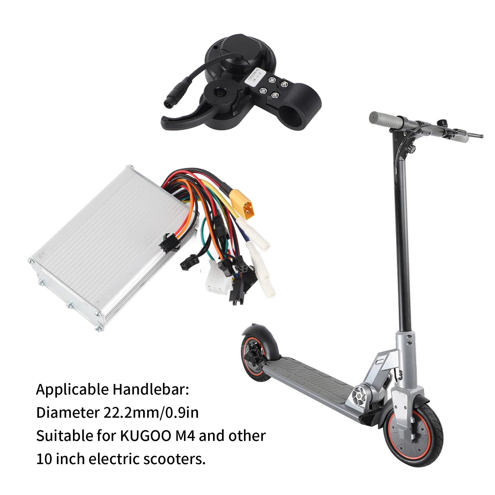 

48V 25A Controller Component with Controller Display Communication Line for KUGOO M4 10inch Electric Scooter