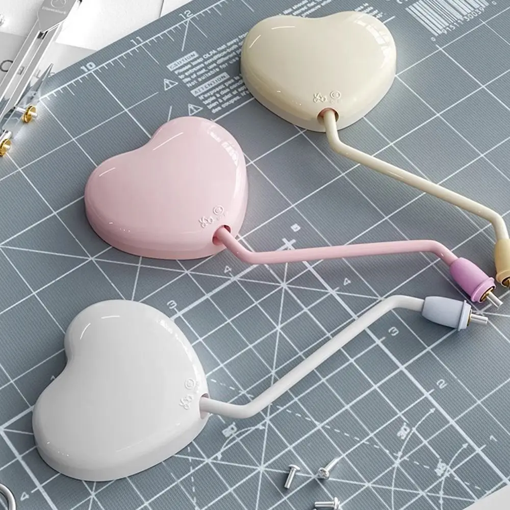 Multicolor Ebike Rearview Mirror Heart Shape Broad Vision Safety Mirror Convex Design Rotary Adjustment Rearview Mirror