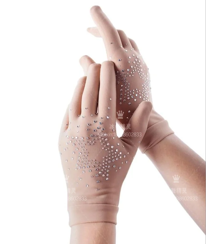 

Волшебные перчатки для фигурного катания, многоцветная серия Hot Diamond, с кистью