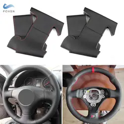 Hand-stitched Perforated Leather Car Steering Wheel Cover Trim For Audi A8 S8 D2 1998 - 2002 TT 8N S4 B5 S6 C5 1999 2000 2001