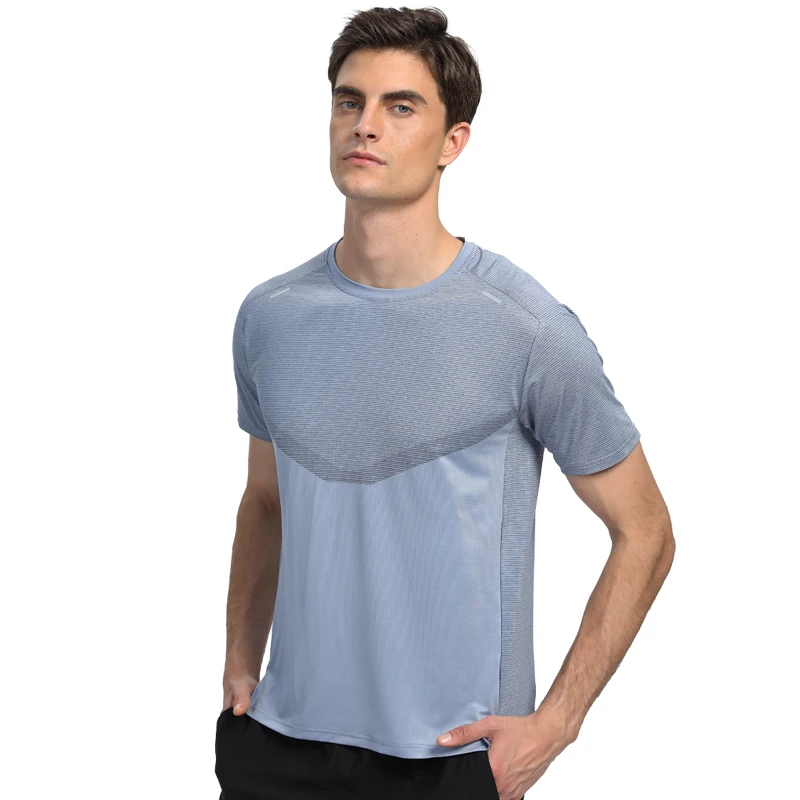 Mężczyźni T-shirt treningowy 2022 moda Sport i w najlepszych cenach koszule szybkie suche siłownia z krótkim rękawem cienki kulturystyka siłownia koszulki koszulki do fitnessu