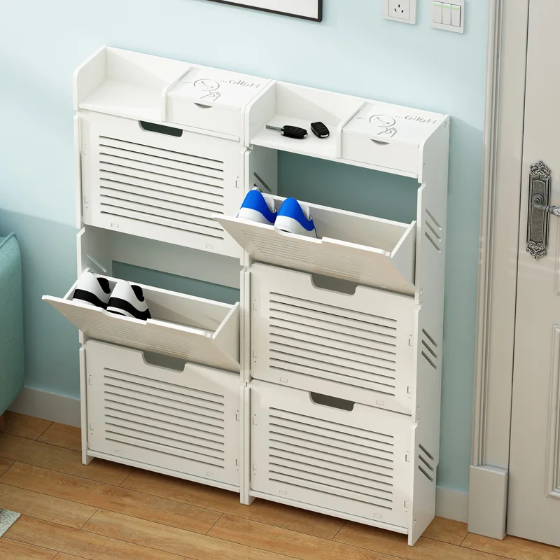 ultra-thin-tipping-bucket-shoe-cabinet-17cm-simple-european-small-apartment-space-saving-entrance-cabinet-entering-the-door