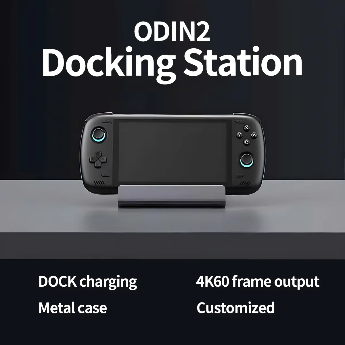 Docking Station Coopreme Odin 2 Gaming Console Dock Dedicated DoCK Charging Stand Output Metal Case Charging Dock Customization