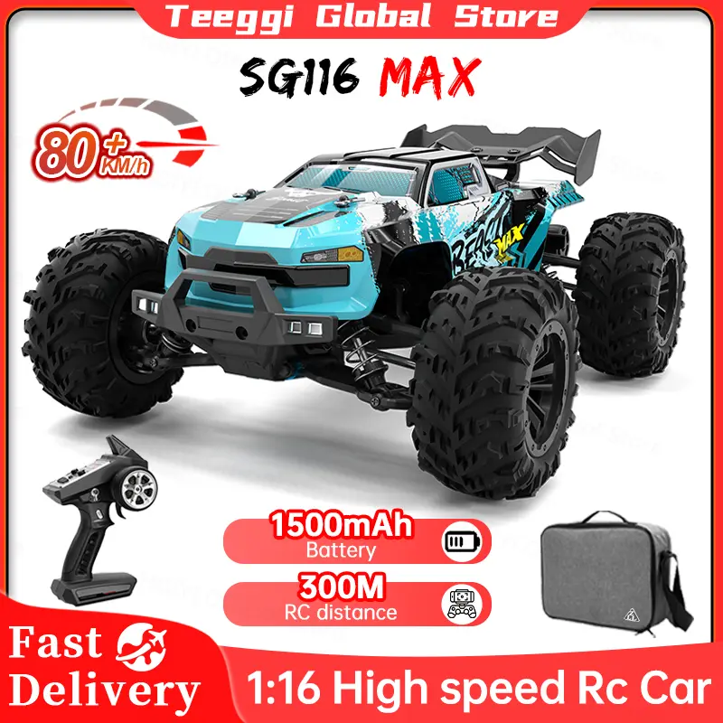 Zll sg116 max/pro 1:16 corrida de deriva de alta velocidade 80 km/h ou 40 km/h motor sem escova 4wd rc carro off road brinquedos para presente do miúdo