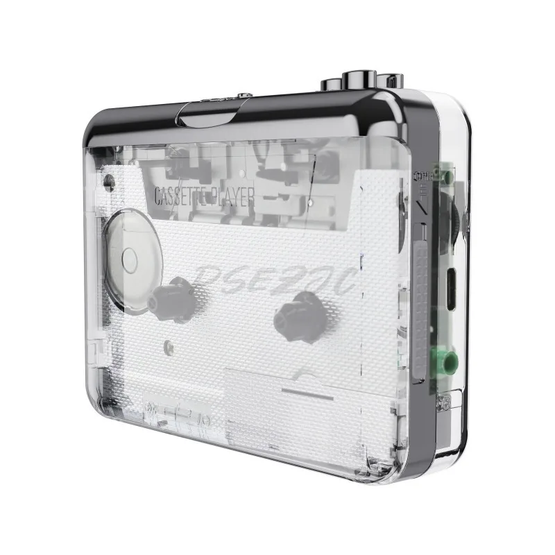 Cassette Player To MP3 Plastic Case Portable Automatic Rewinding Cassette Player with Editing Software Cassette Player