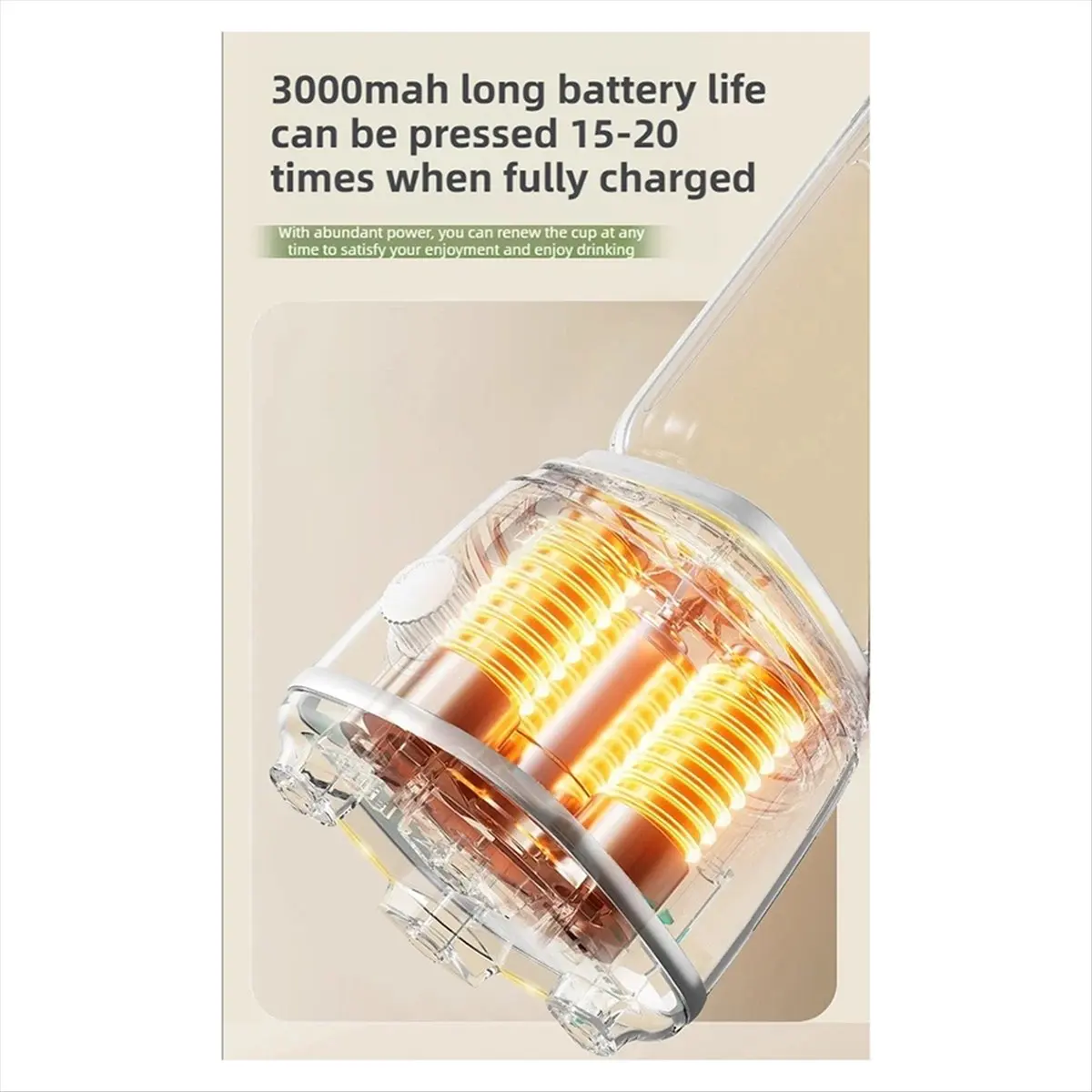 

(A25M) New 10 Blades Home Blender 3000mAH Multifunctional Juicer Ice Crusher Juice Extractor High Juice Rate Kitchen Tools A