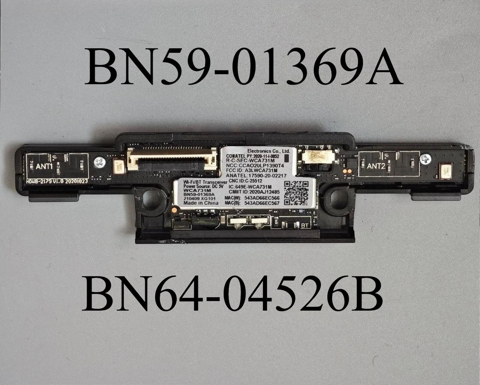 

Модуль Wi-Fi с ИК-датчиком BN59-01369A BN64-04526B для QE55QN93AAT QE55QN85AAT QE75QN85AAT QE50QN93AAT