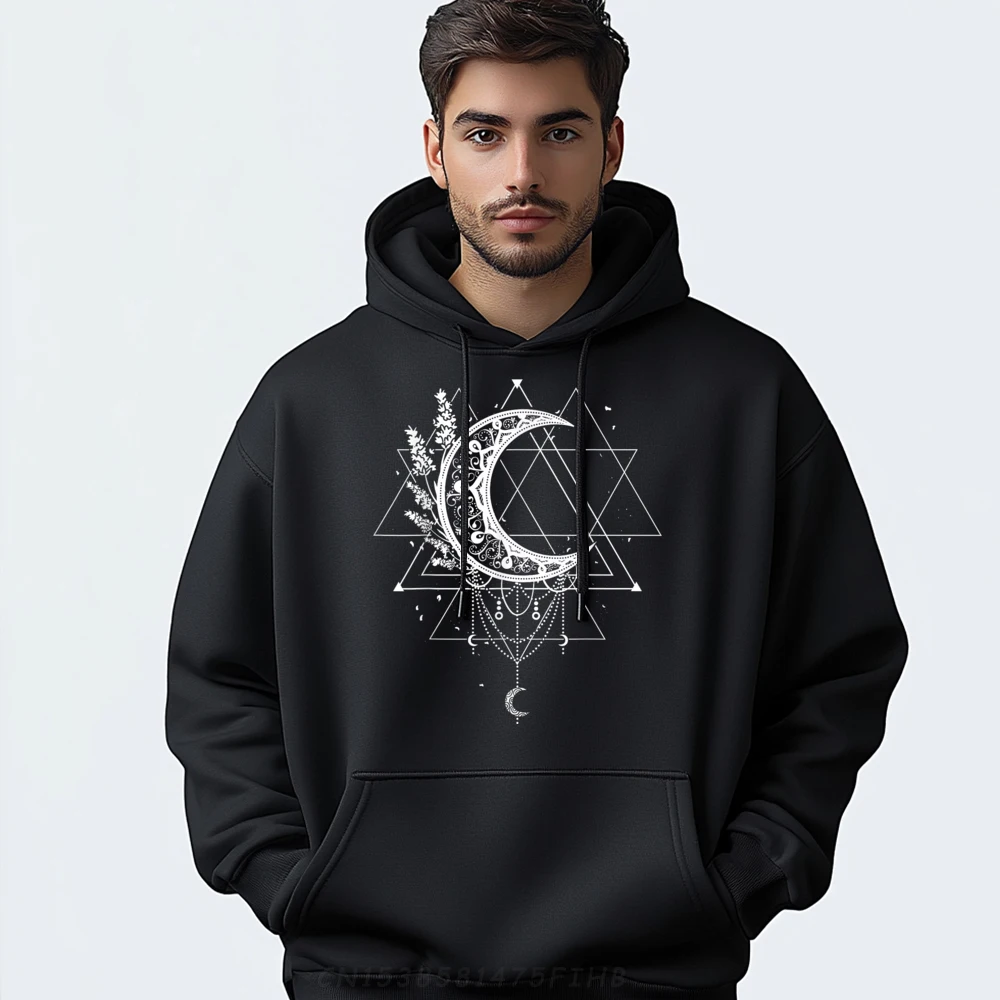 

Printed On Celestial Occult Witchcraft Moon With Hoodies Husband Family Labor Day Crewneck Long Sleeve Hoodies Normal Hoodies