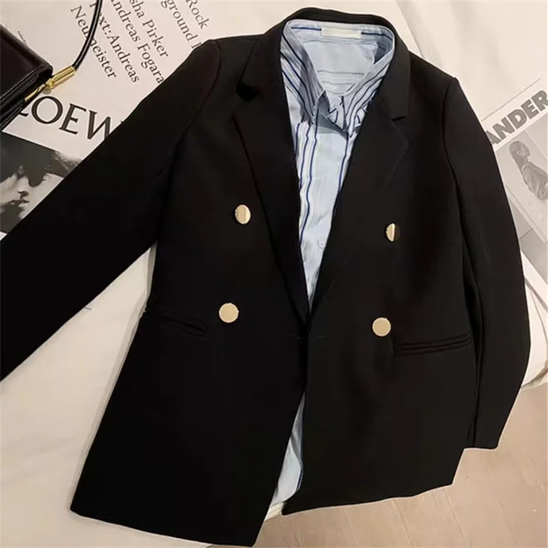 

Повседневный женский пиджак оранжевого цвета, малый размер, весна 2025, для офиса и работы, стандартной толщины, из полиэстеровой ткани