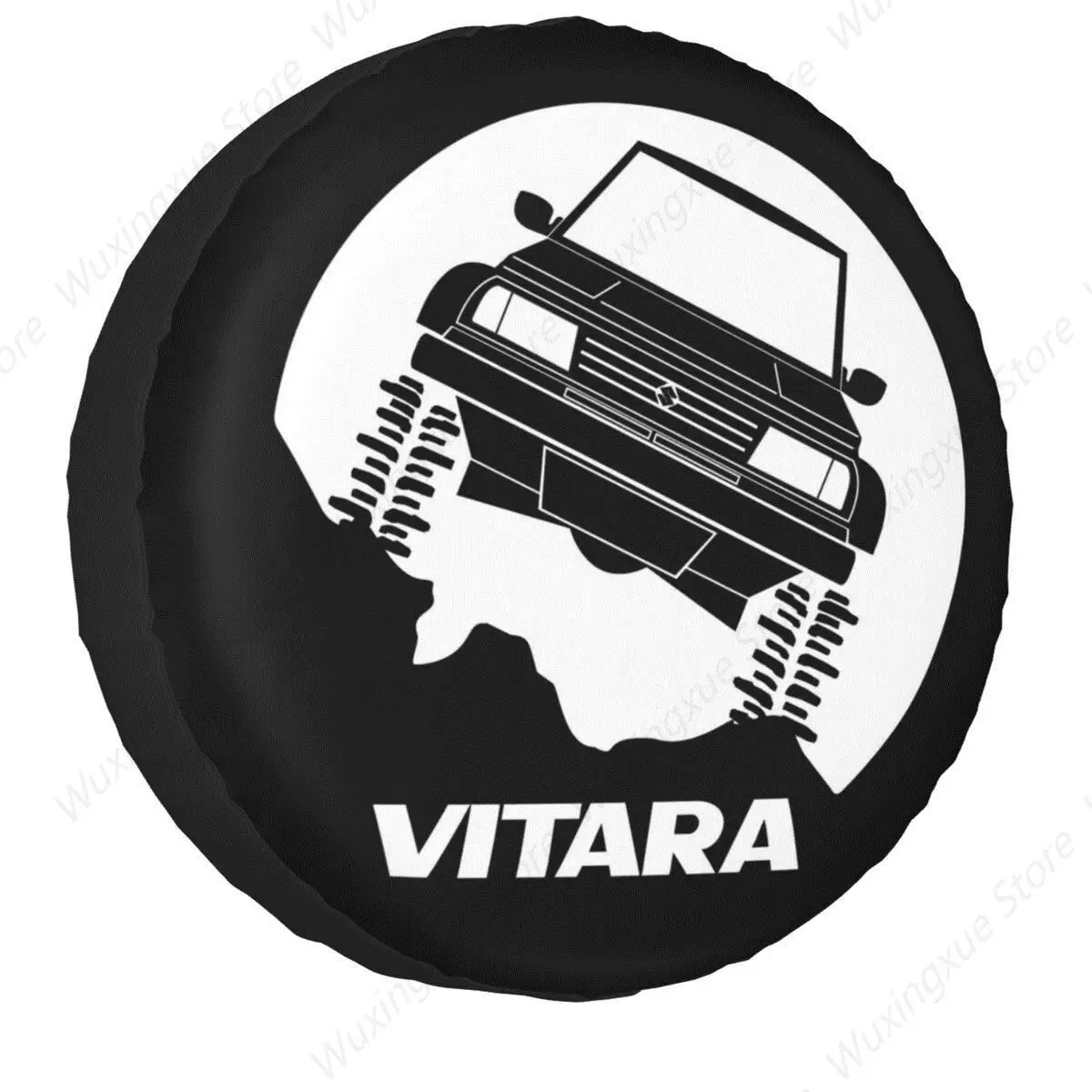 Custom Off Road Vitara Spare Tire Cover Bag Pouch for Jeep Honda Waterproof Dust-Proof Car Wheel Covers 14