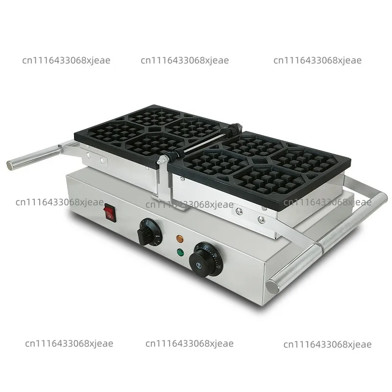 Rotating Waffle Maker with Small/Big Grid 220V Commercial Waffle Cake Making Machine
