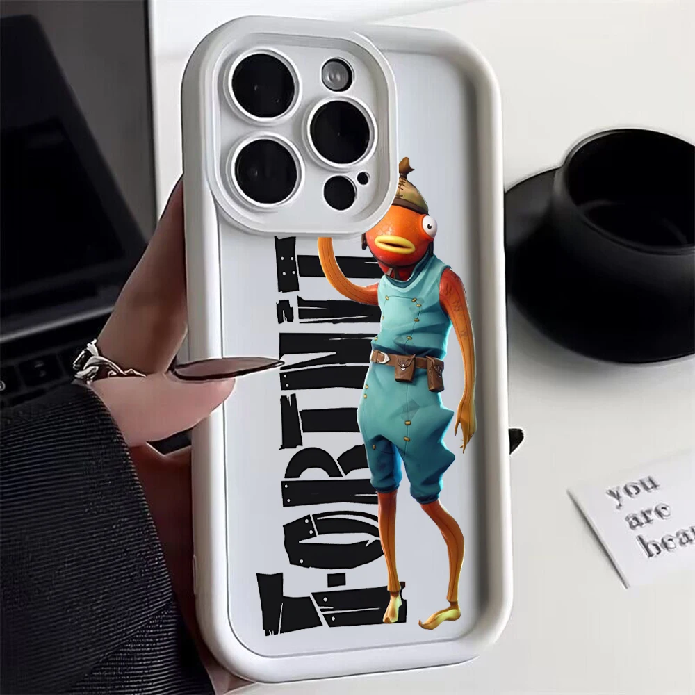 Hot Game Shooting-Phone Case for IPhone 16 15 14 13 12 11 Pro Max Mini XR XS X 7 8 Plus Soft TPU Back F-FORTNITES Cover