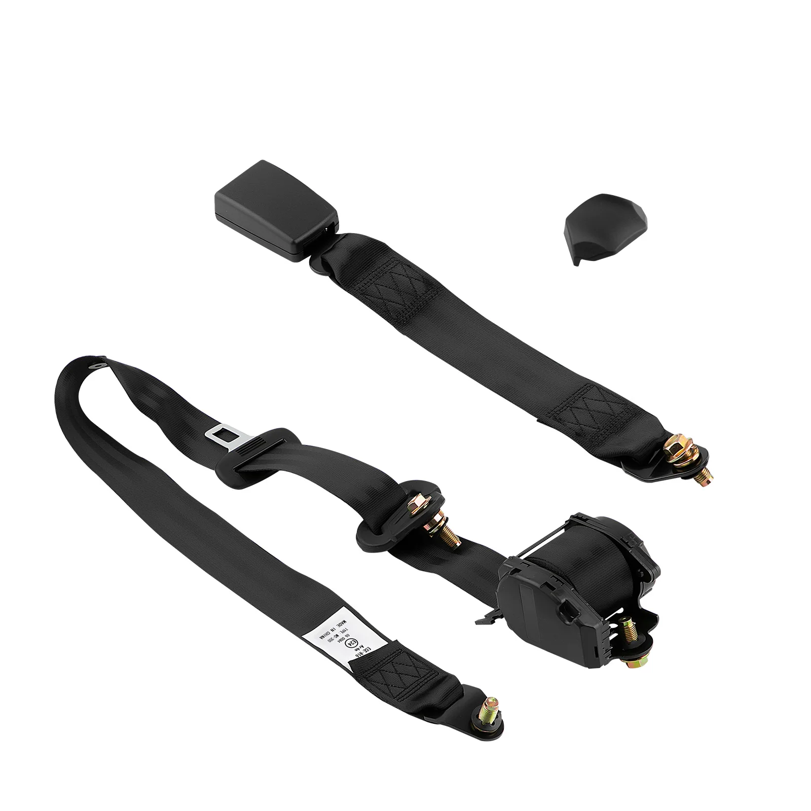 1x 3 Point Adjustable Safety Belts Universal For Rear Side Seats Of Trucks