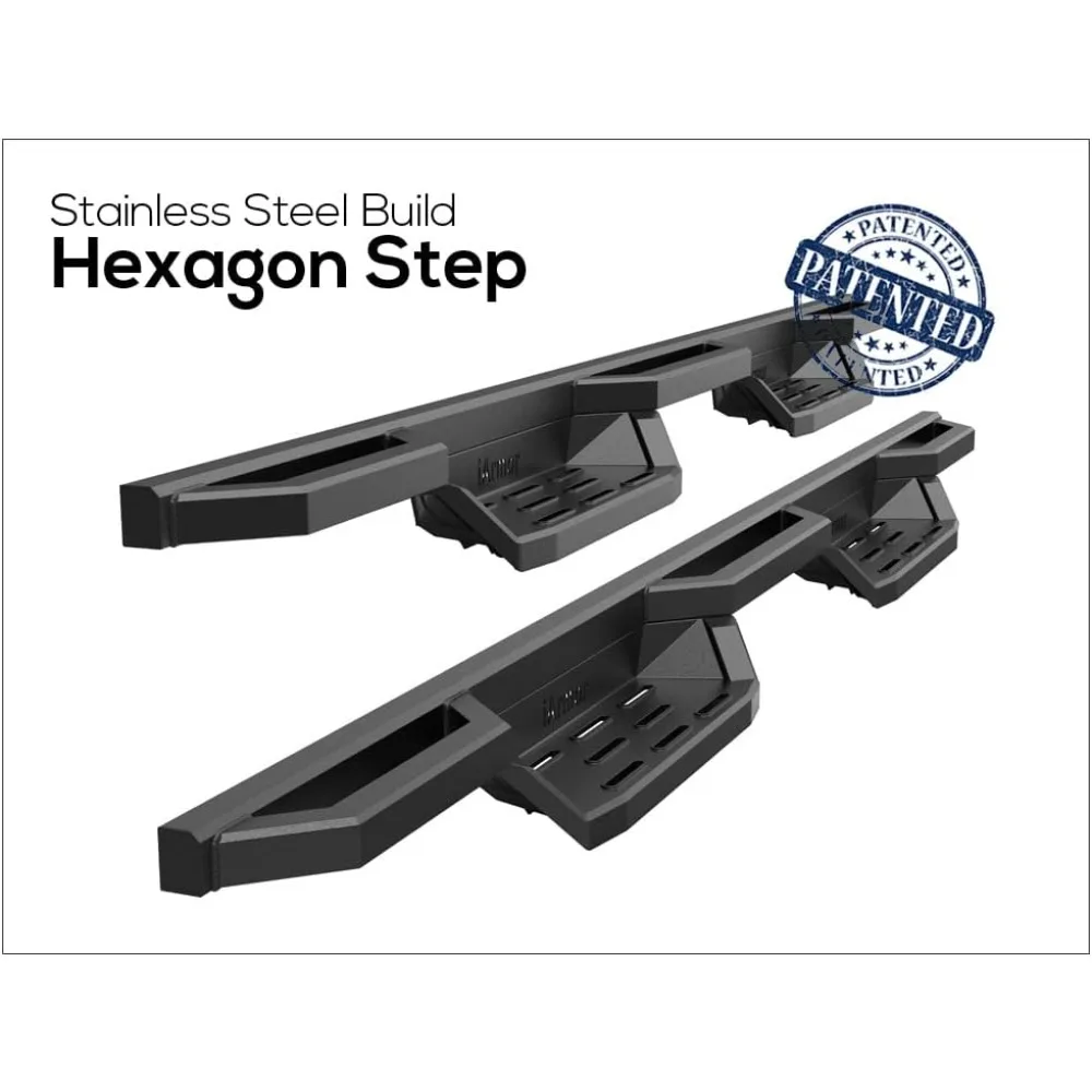 خطوات الجيب المصنوعة من الفولاذ المقاوم للصدأ لسيارة Toyota Tundra 2022-2025 CrewMax لوحات الجري والقضبان الجانبية