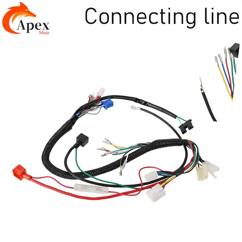 

Motorcycle cable harness whole car line assembly for ATV four-wheel scooter electrical wire ignition wire accessories
