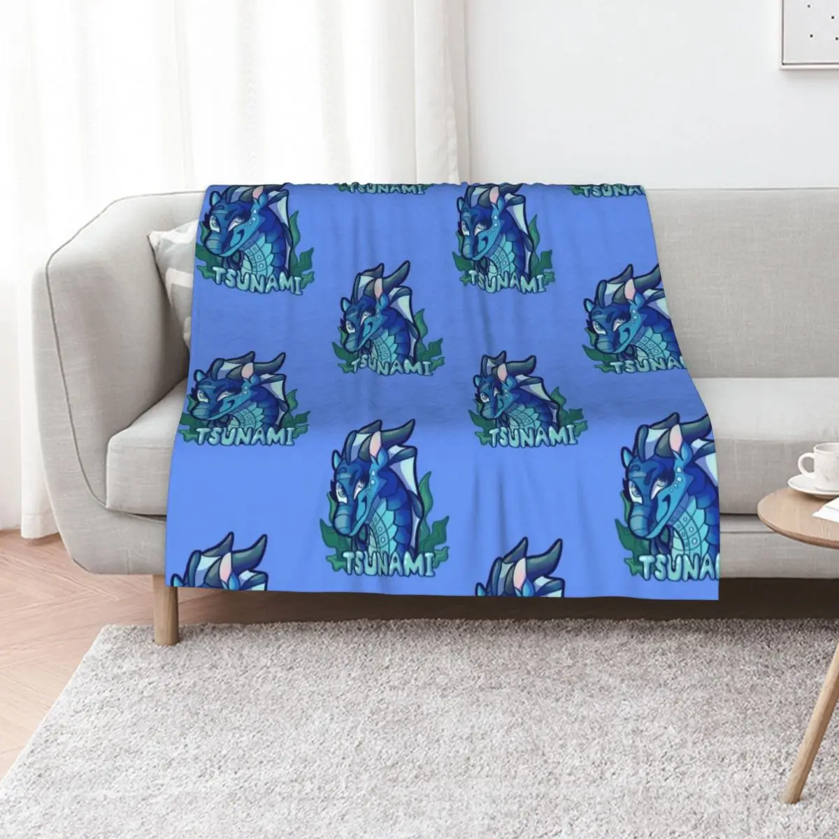 Tsunami Throw Blanket Retros Sofa Quilt Bed covers Hairy Nap Bed linens Blankets
