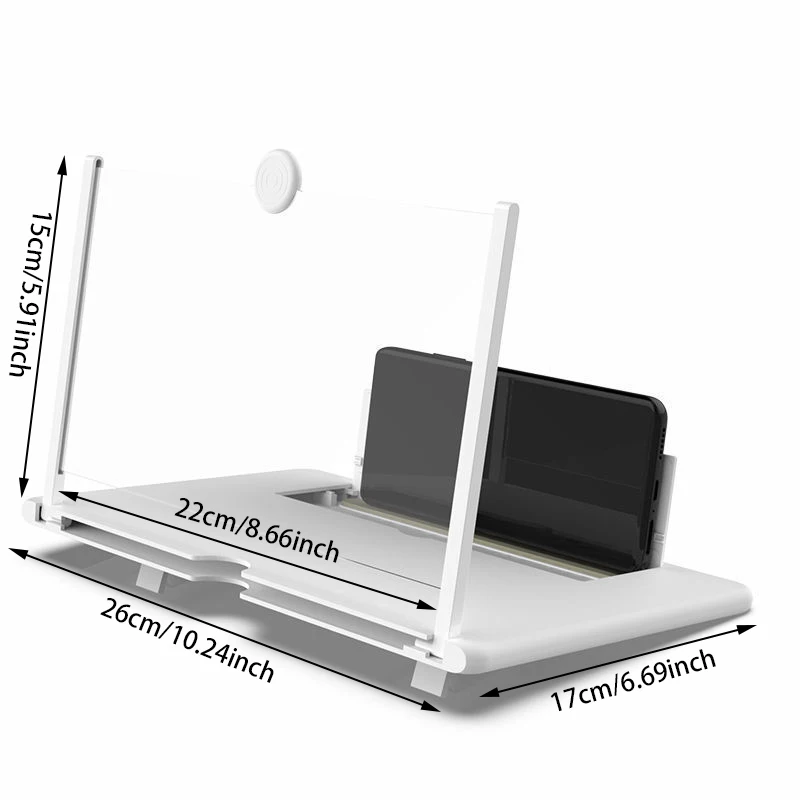  شاشة الهاتف الخليوي المكبر HD فيديو مكبر للصوت دعامة حامل الهواتف شاشة المكبر للهواتف الذكية ملحقات الهاتف المحمول #1