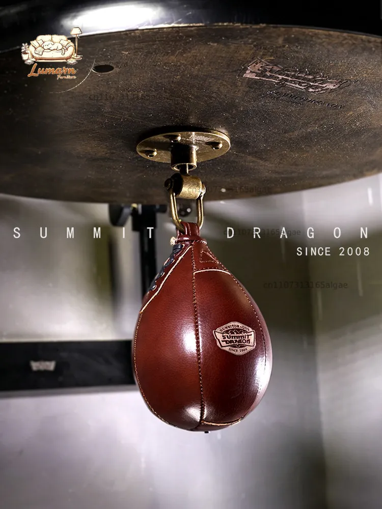 Cowhide Boxing Pear Ball Retro Hanging Speed Ball Fight Fighting Home Training Reaction Ball