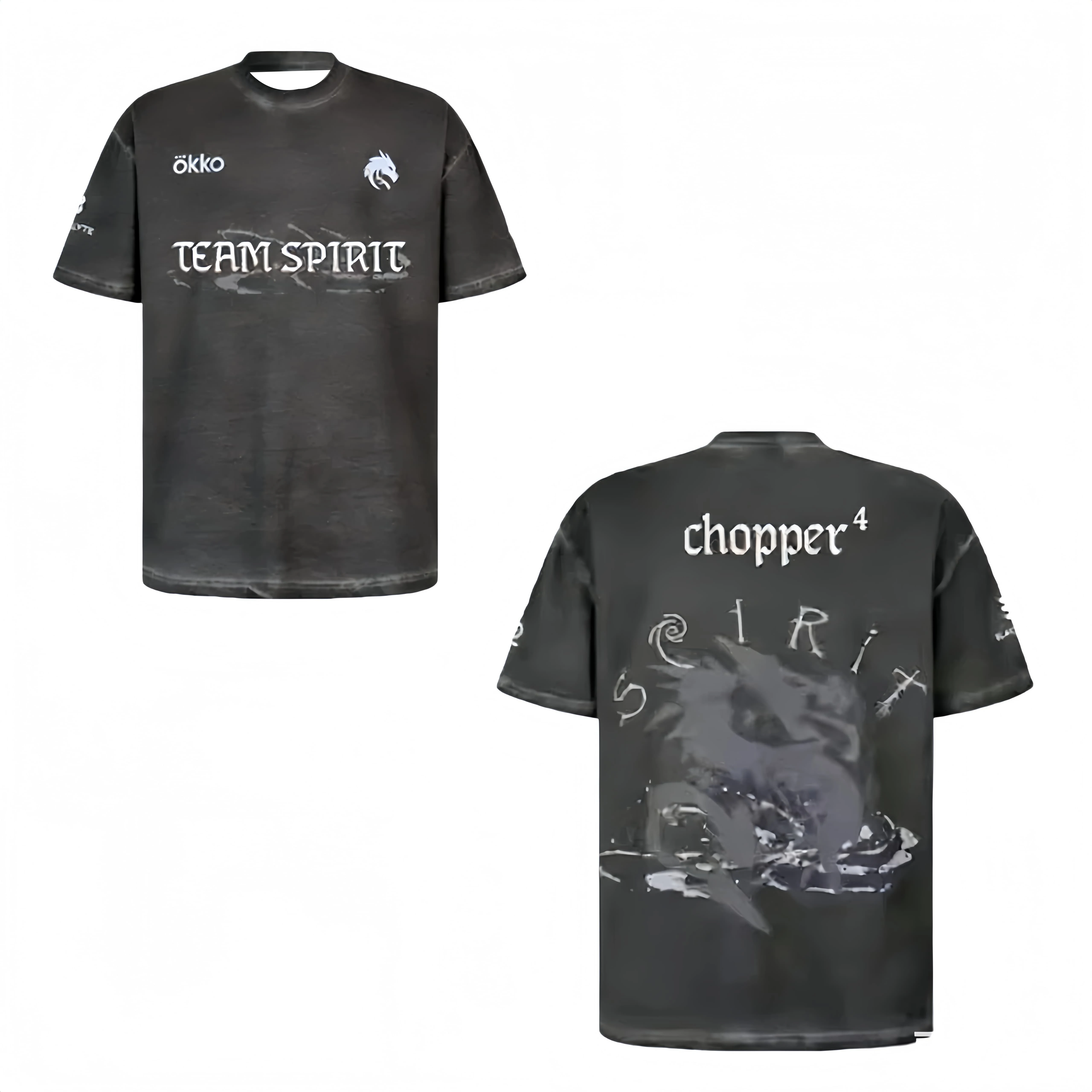 Team Spirit Pro Kits CS2 Esports Club Custom Jersey Donk Damen T-Shirt Unisex T-Shirt Kurzarm Schnelltrocknend Herren T-Shirt – Detail 11