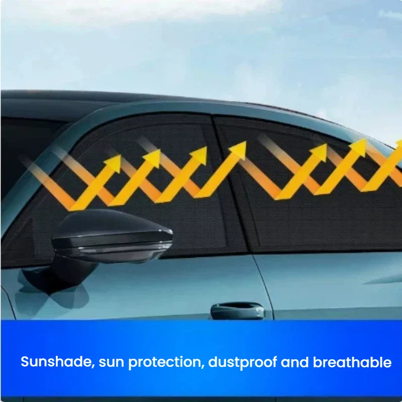 For BMW X1 U12 2023-2026 Magnetic Sunshade Curtain Custom Fit UV Protection Mesh Shade