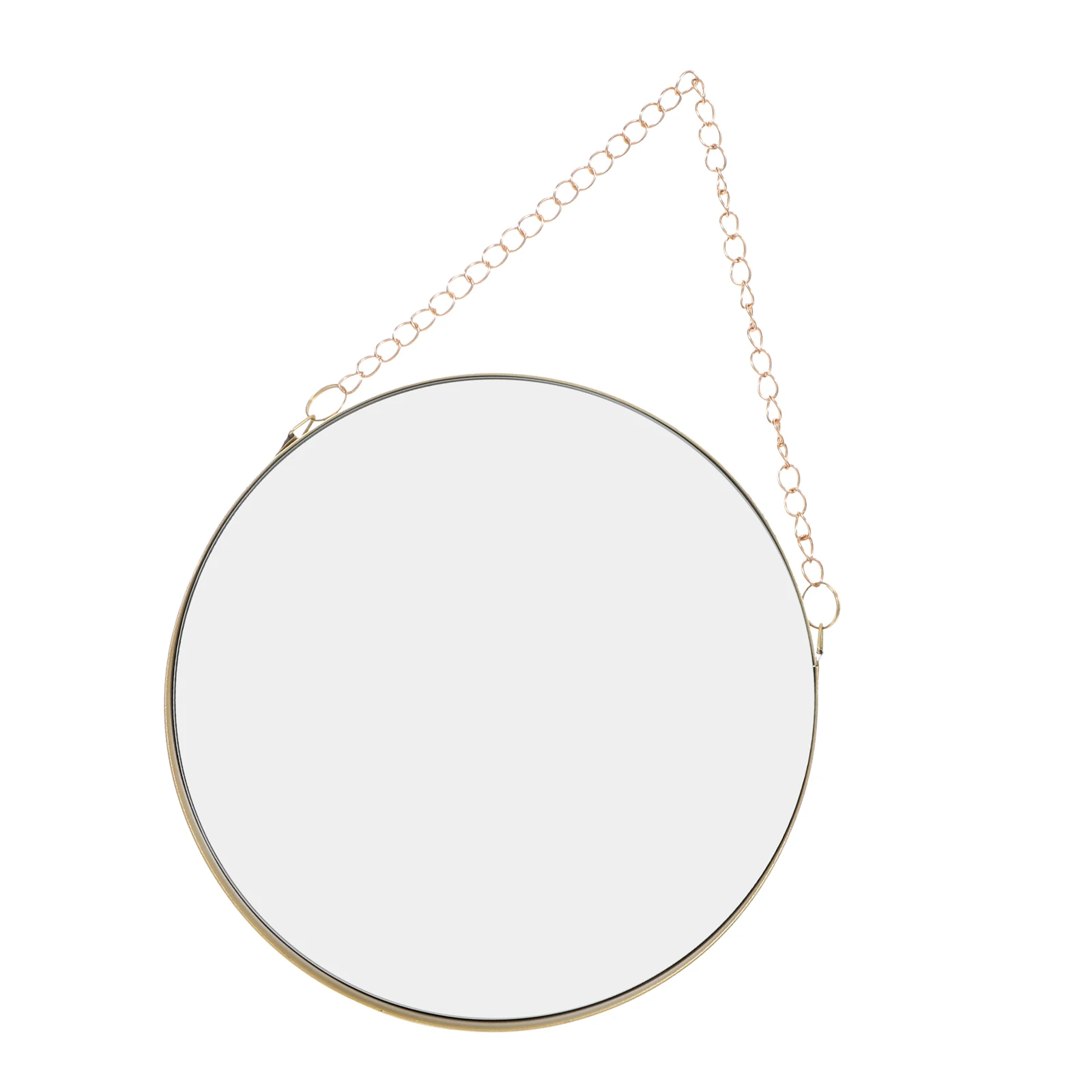 

1Pcs Nordic Style Wall Hanging Mirror Golden Size Iron Art Bathroom Toilet Makeup Mirror High Definition